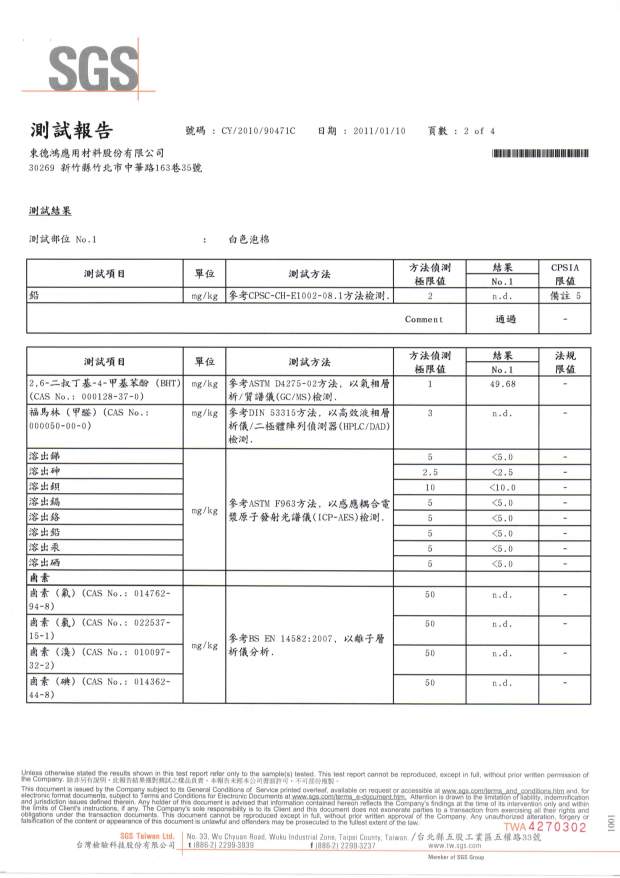 HVR 水冷膠八大重金屬檢測